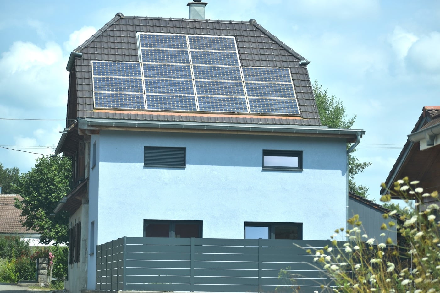 Solaranlage auf einem österreichischen Dach